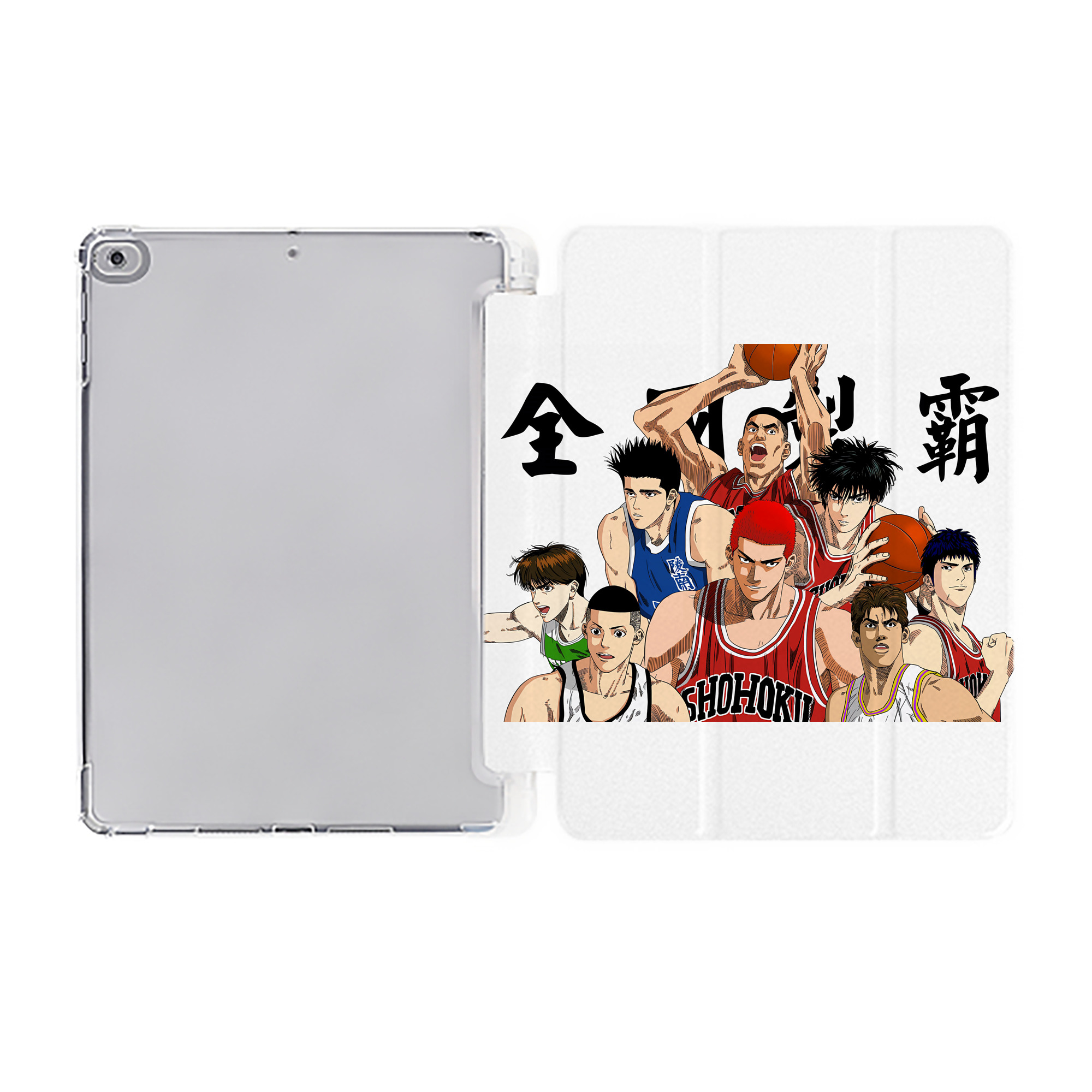 （画像用） SLAM DUNK／スラムダンク IPad ケース ペン収納付き 三つ折りスタンド PUレザー×シリコン 対応機種9.5/10.5/10.9インチ